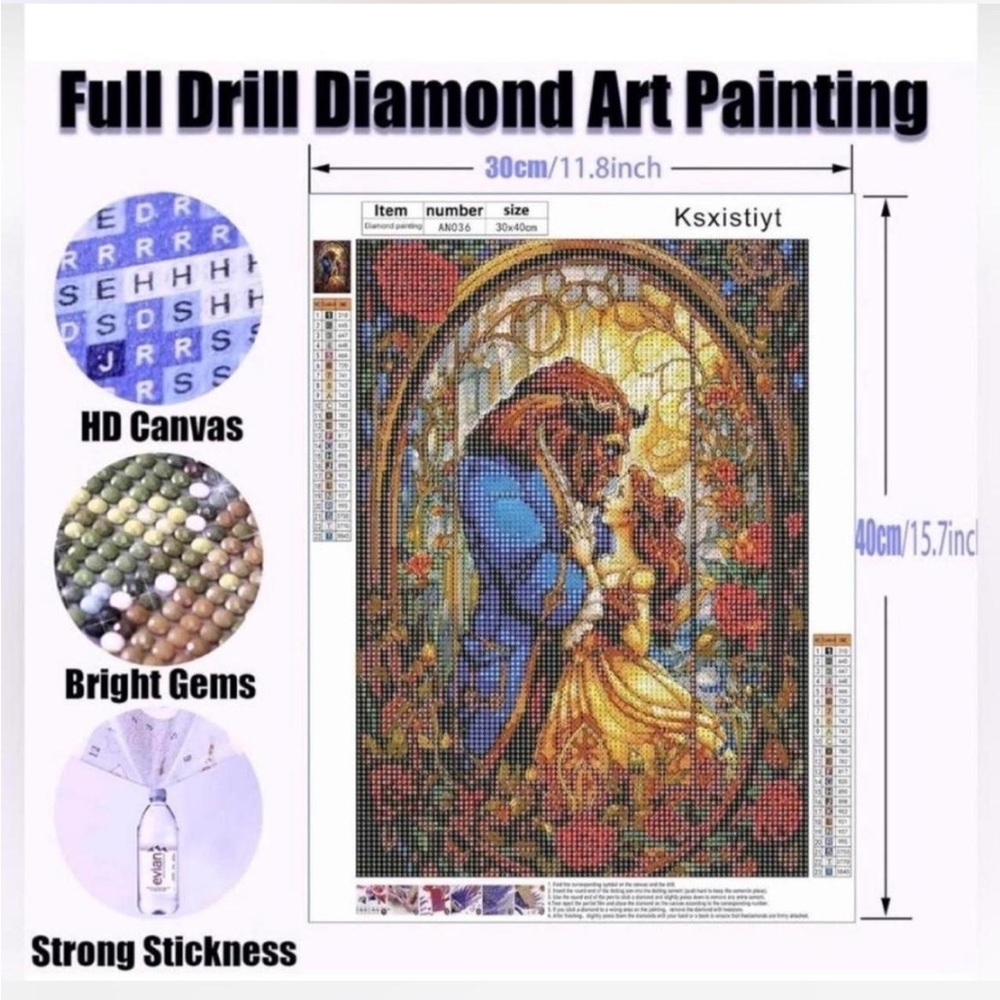 •Beauty & The Beast Diamond Art Painting•